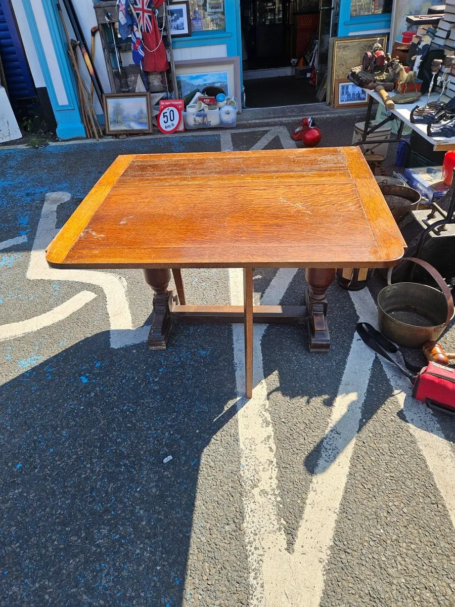 Vintage Oak Table - Image 1