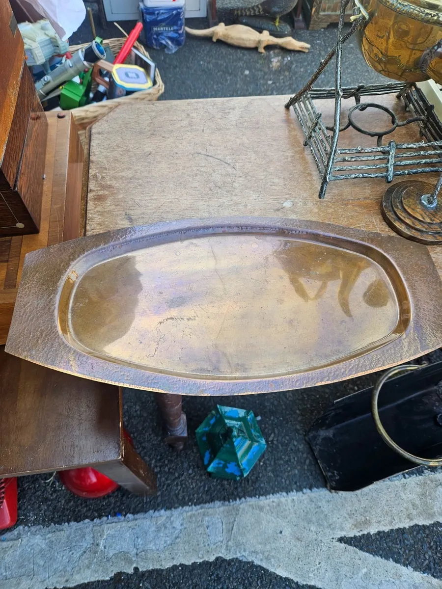 Vintage Copper Tray Made in Rhodesia - Image 1