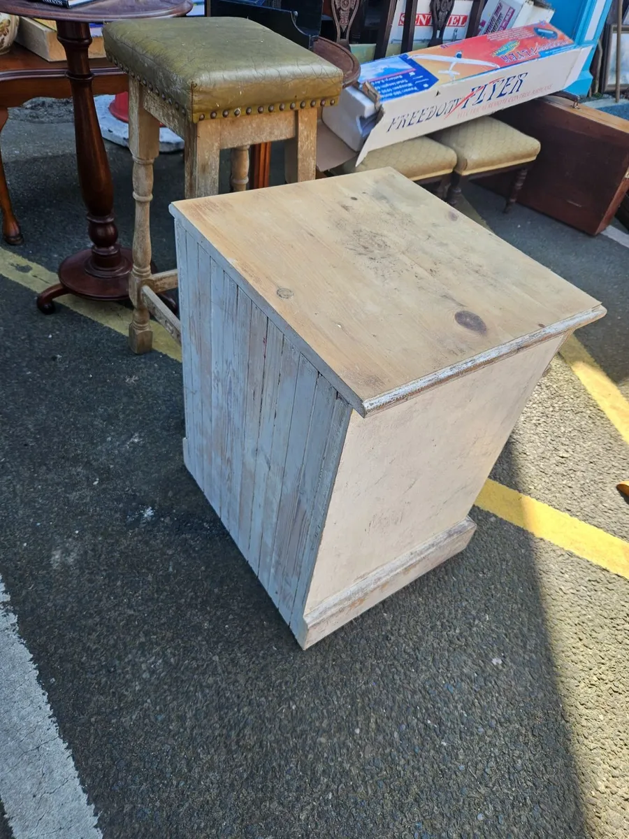 Rustic Pine Bedside Locker Cabinet - Image 2