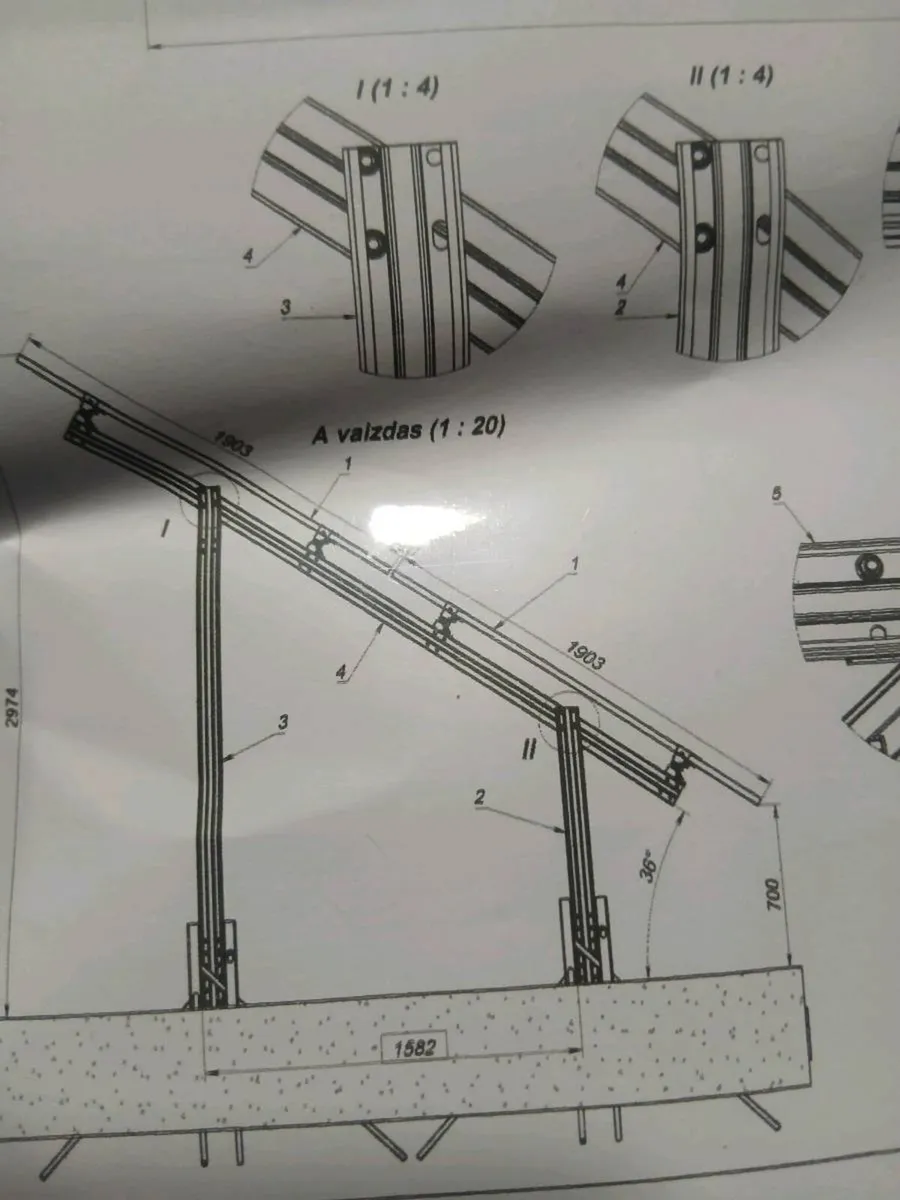 Brand new ground mounting kit 20 panels - Image 1