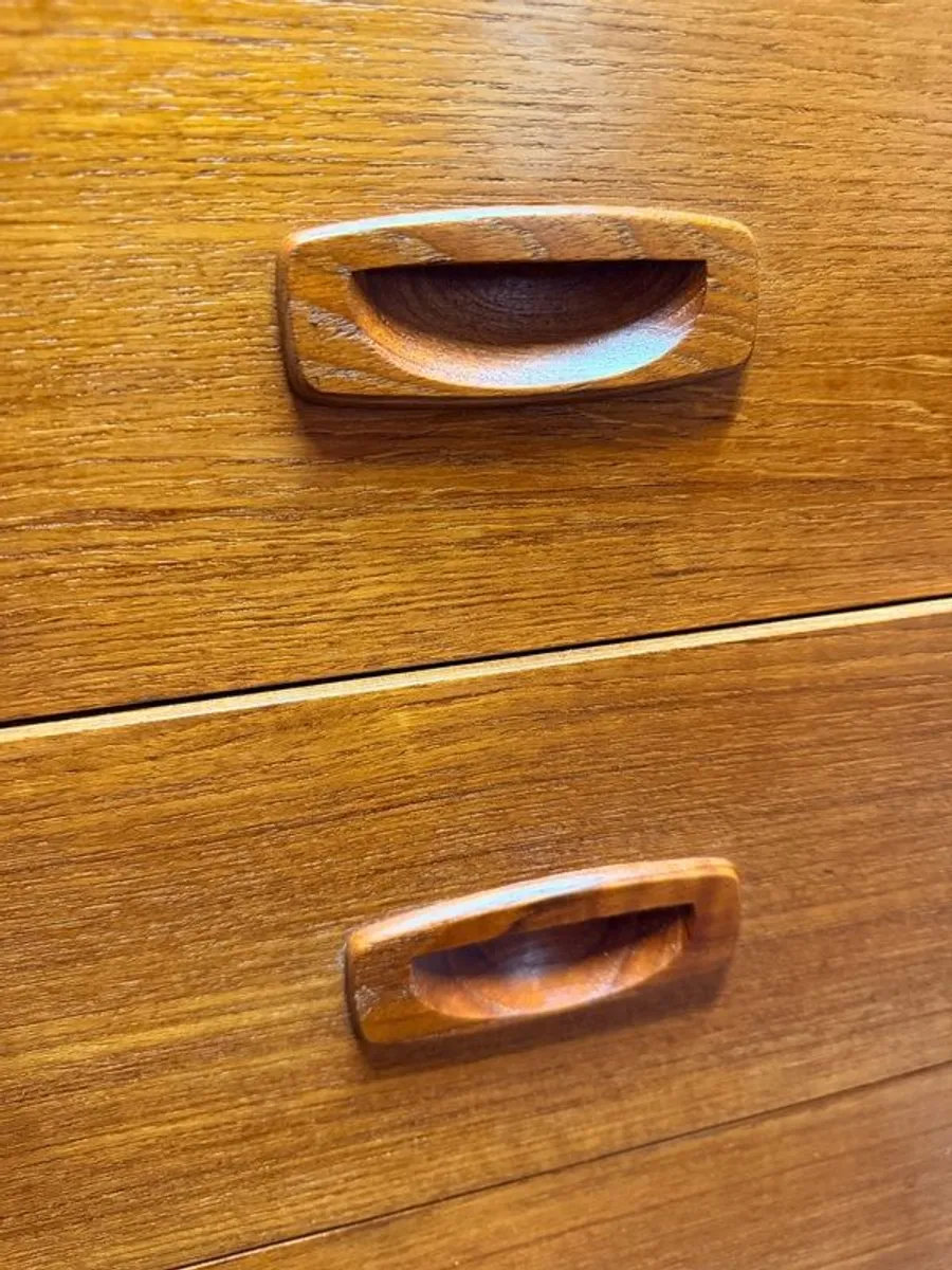 Retro-Cool Danish Teak Chest of Drawers - Image 4