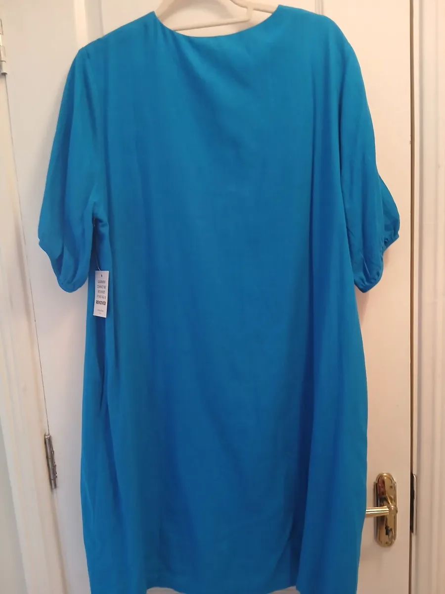 Dress, blue, size 14. - Image 1