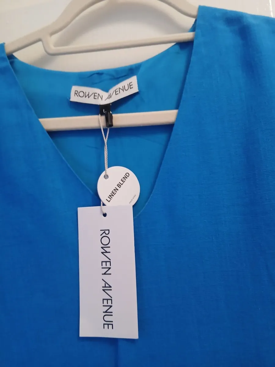Dress, blue, size 14. - Image 3