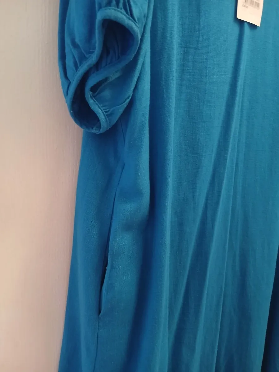 Dress, blue, size 14. - Image 4
