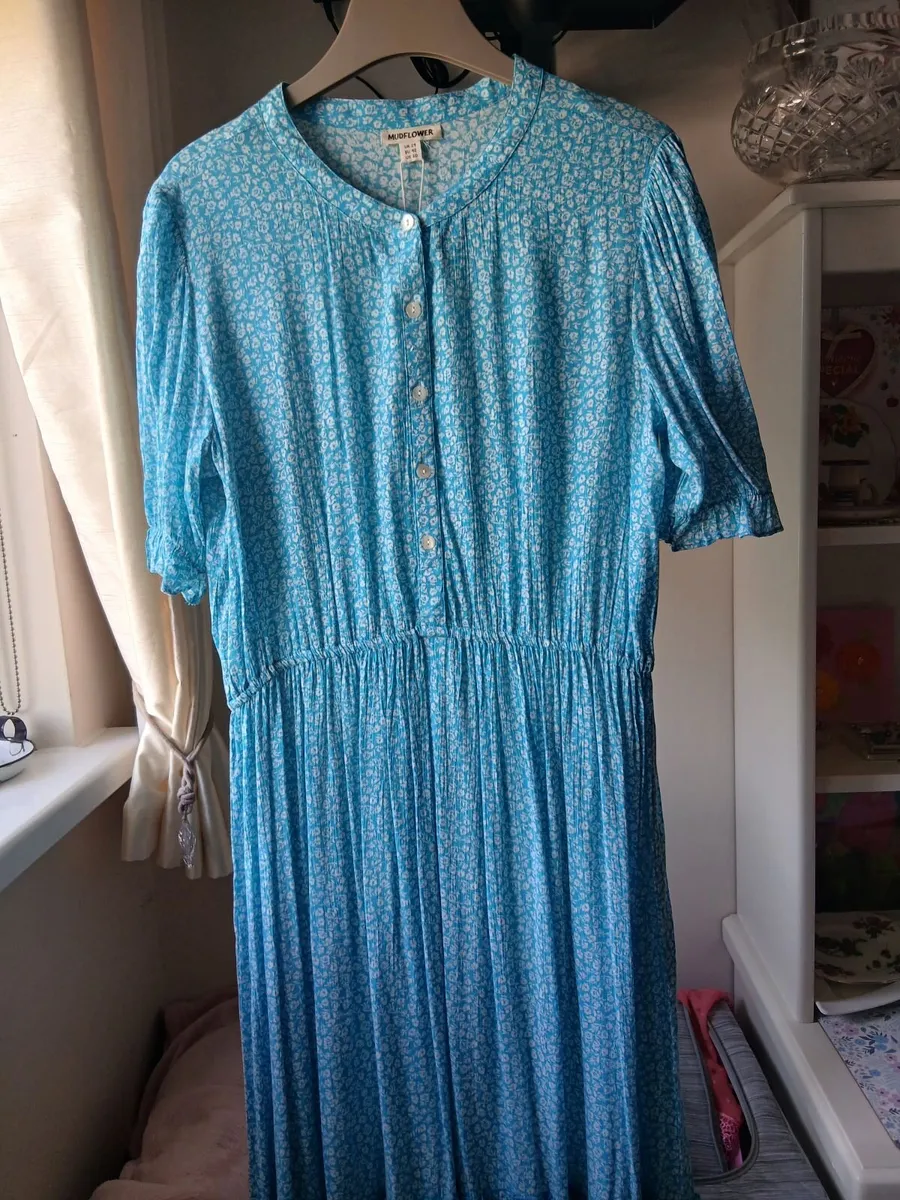 Dress.  blue maxi summer dress - Image 2