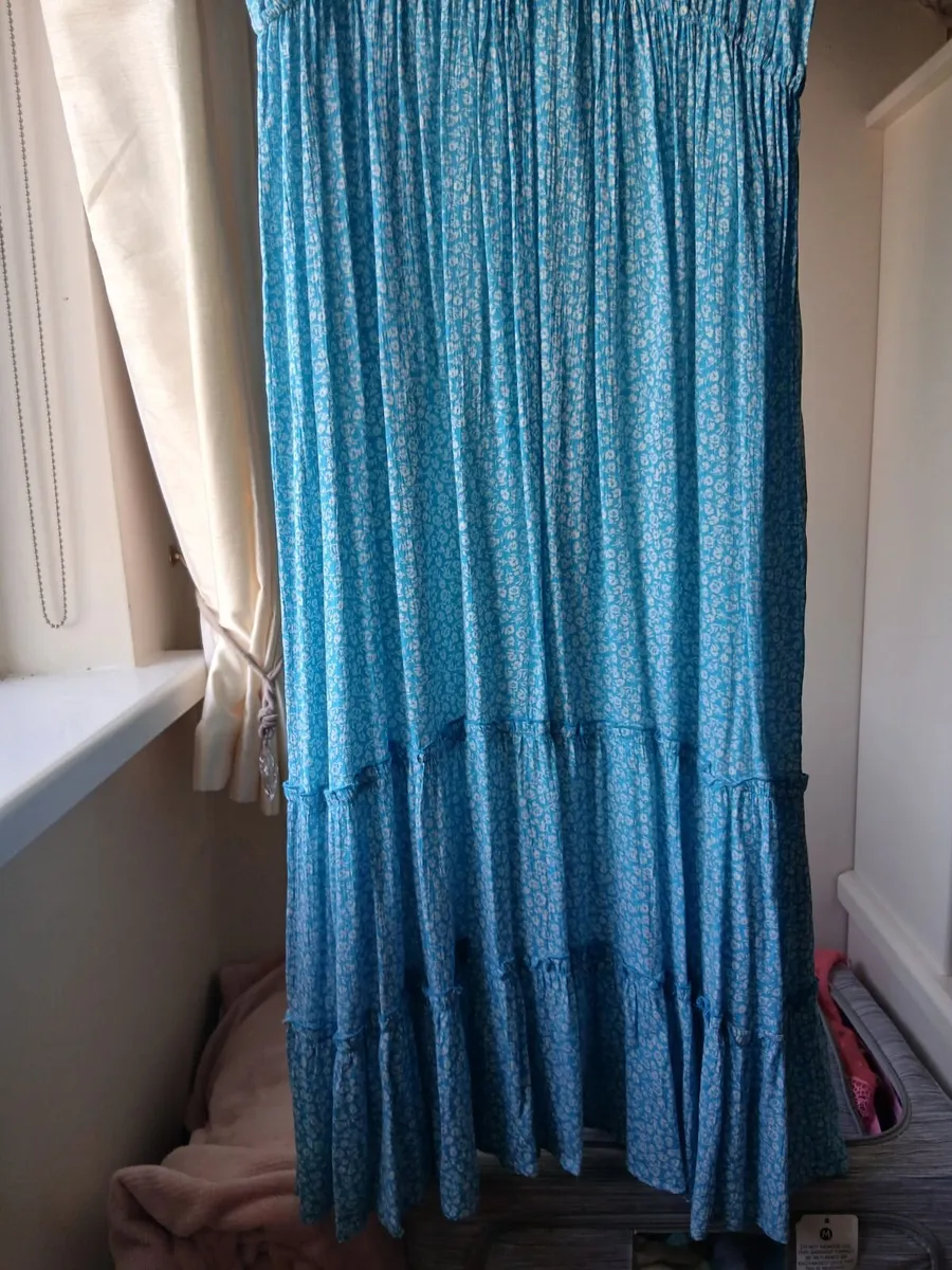 Dress.  blue maxi summer dress - Image 3