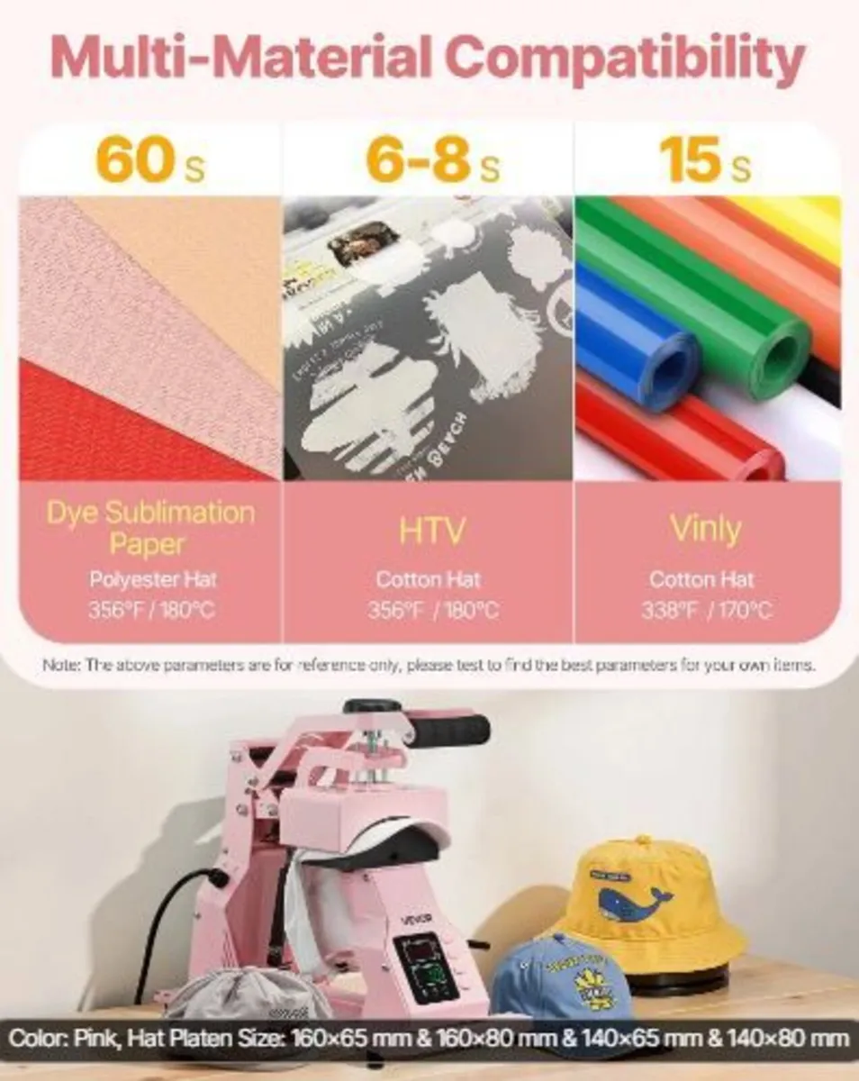 Hat Heat Press Machine, with 4pcs - Image 4