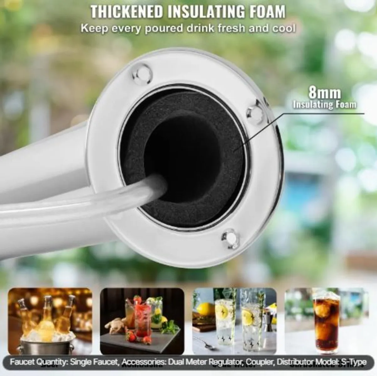 Kegerator Tower Kit, Single Tap Beer - Image 4