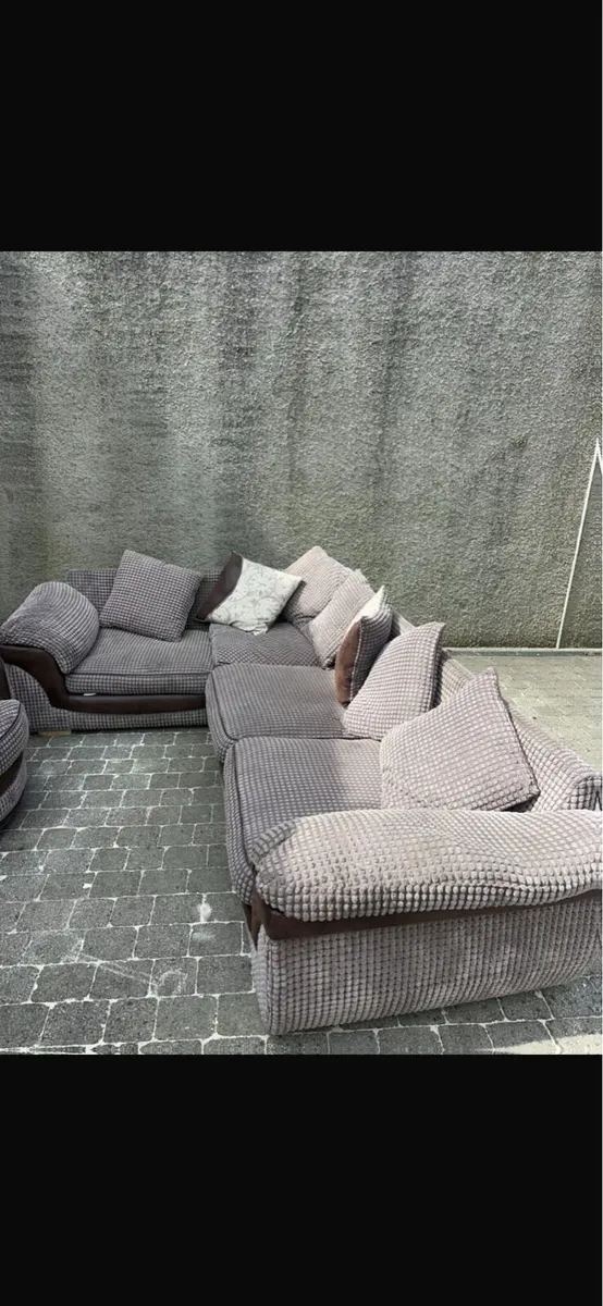 L shape sofa and armchair - Image 1