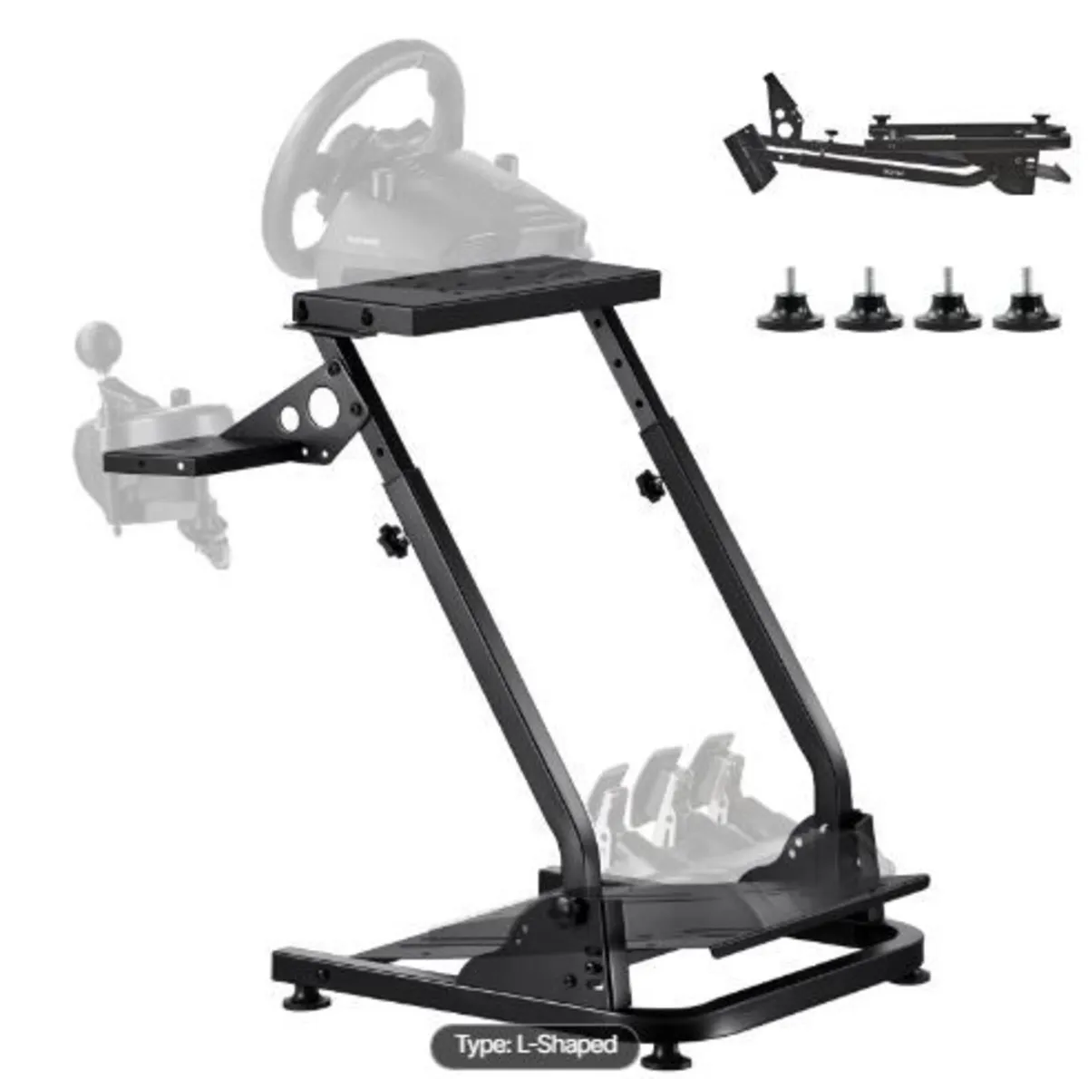 Racing Wheel Stand, Adjustable & Foldable - Image 1