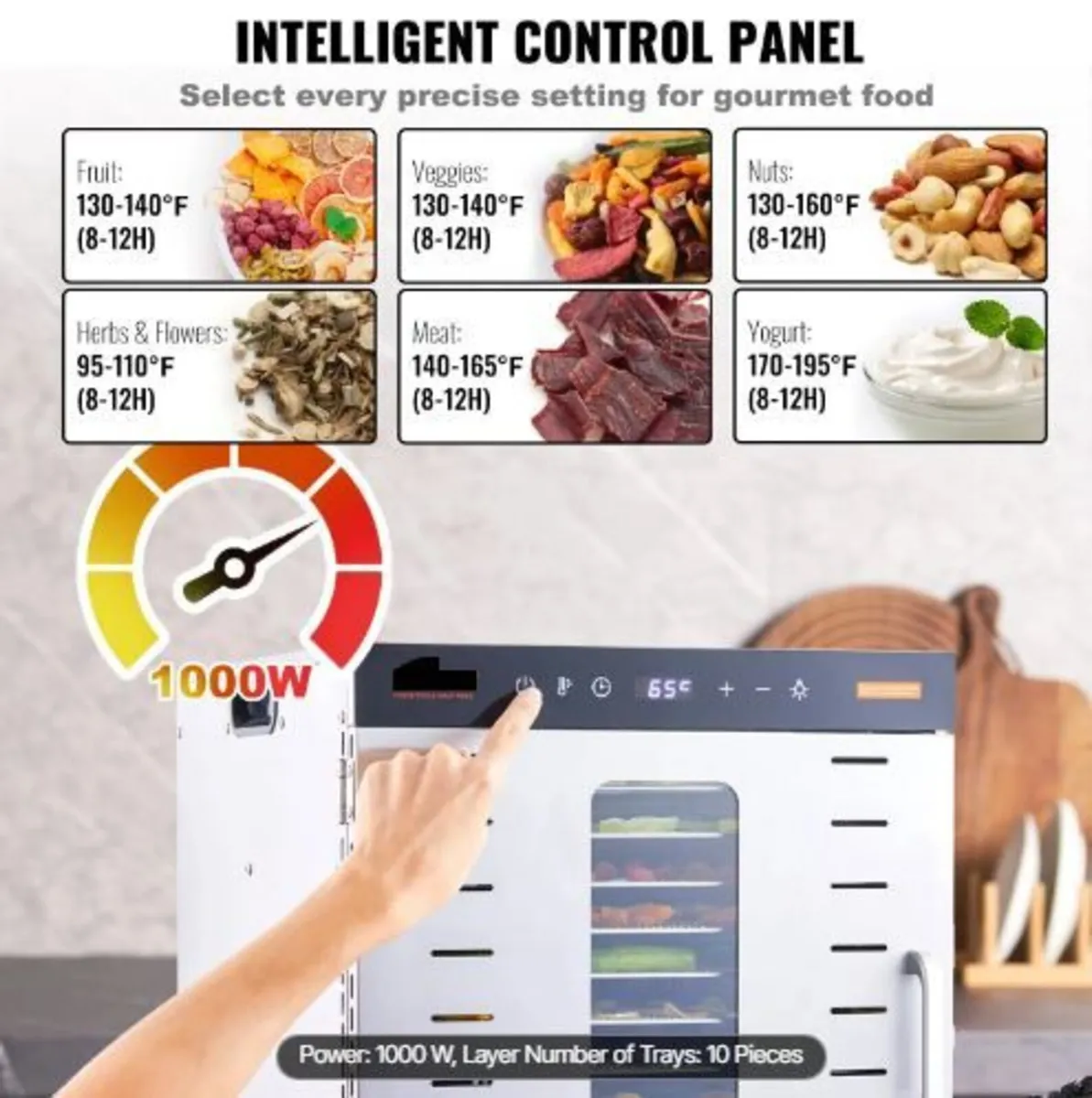10 Trays Food Dehydrator Machine Stainless - Image 4