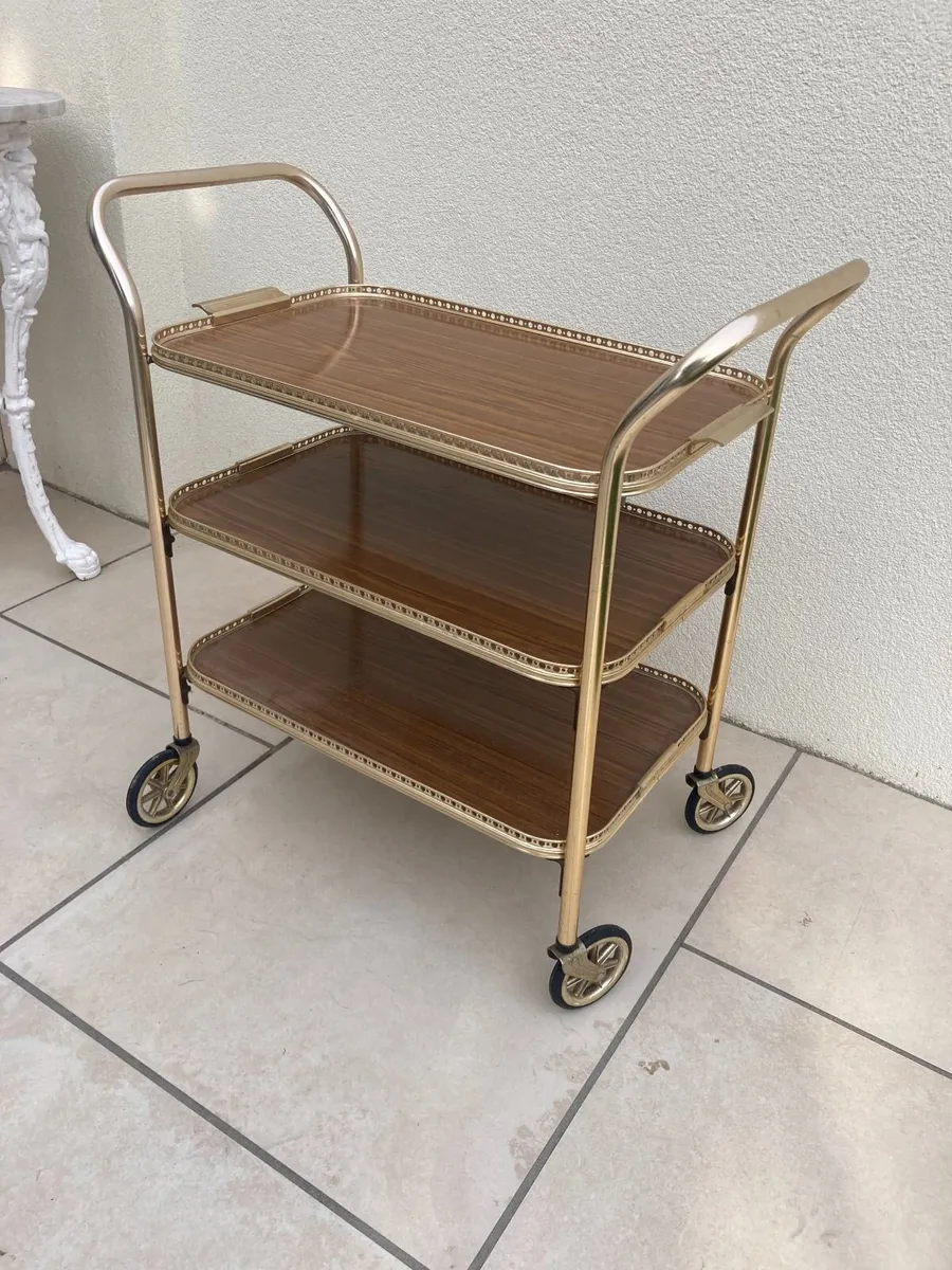Vintage Drinks Trolley - Hostess Trolley - Image 2