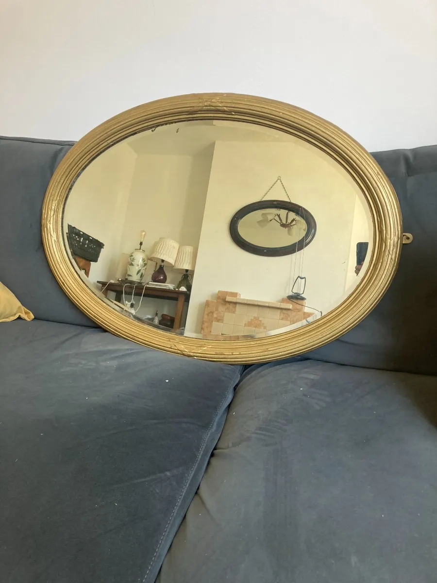 Antique Mirror - Oval - Image 2