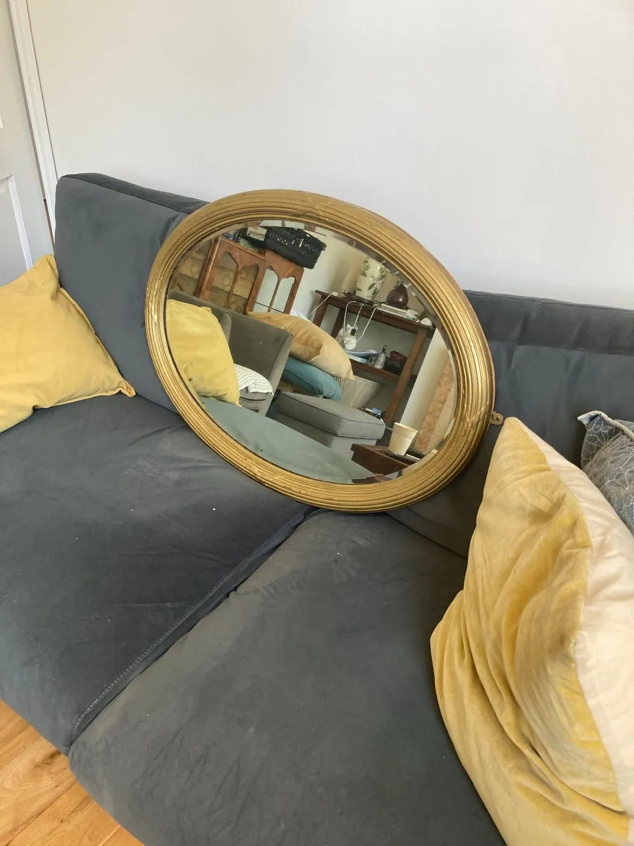 Antique Mirror - Oval - Image 3