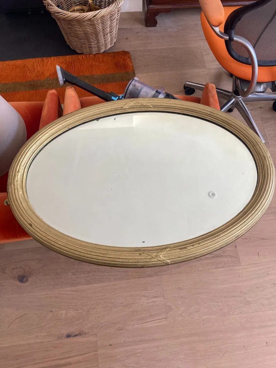 Antique Mirror - Oval - Image 4