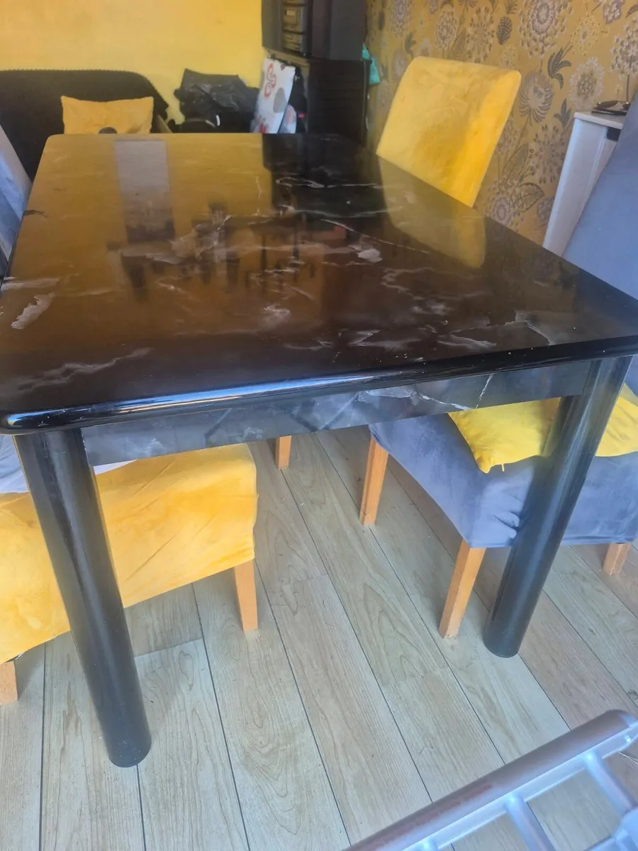 FREE Dining Table, leg needs repair - Image 1
