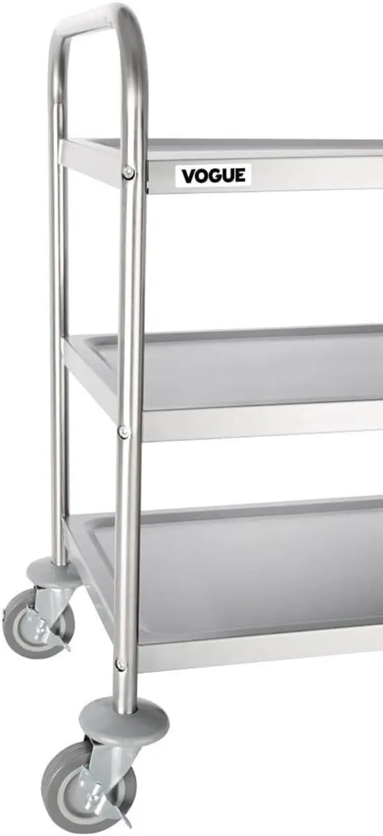 3 Tier Clearing Trolley Medium 855x810x455MM - Image 4