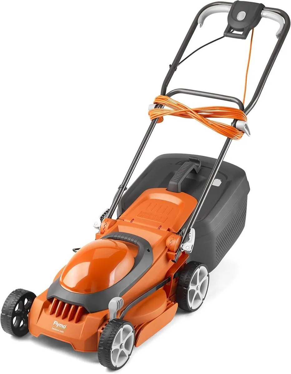 340r Electric Rotary Lawn Mower Cutting - Image 1