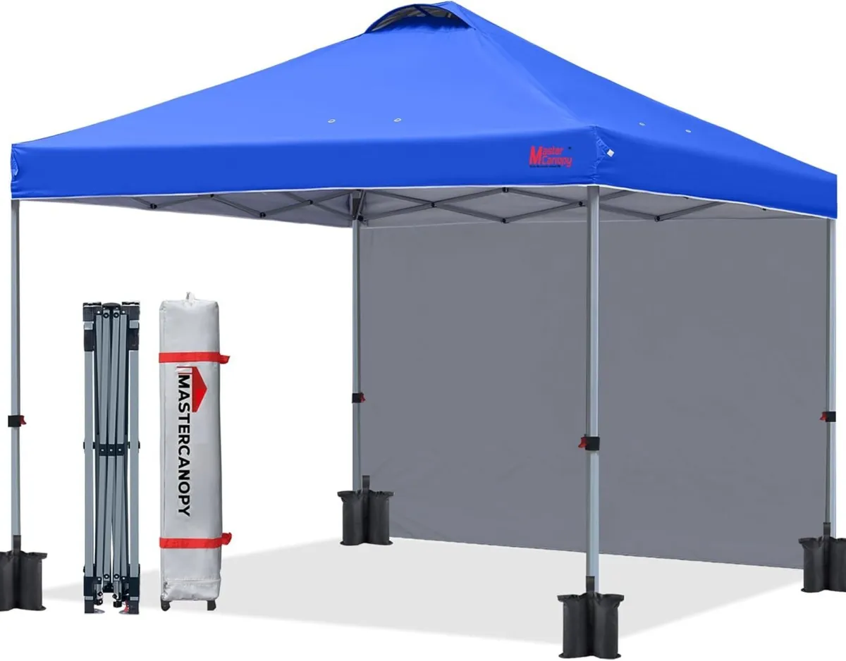 Durable Ez Pop-Up Gazebo Tent with 1 Sidewall - Image 1