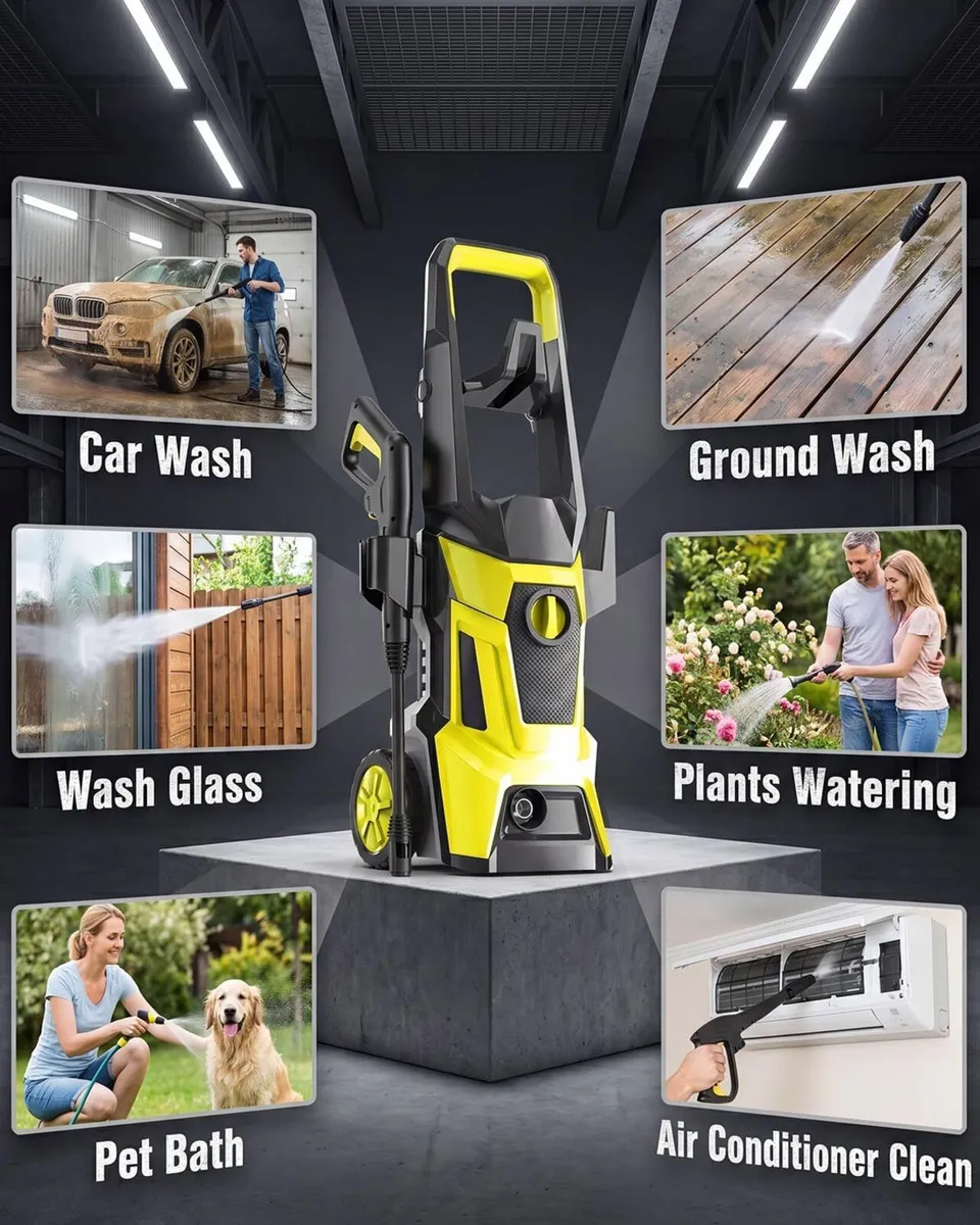 High Pressure Washer 1800W 135 Bar Electric Power - Image 2
