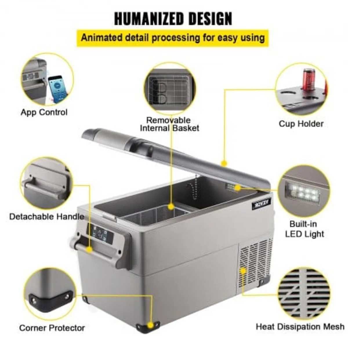 Car Refrigerator 35L Compressor Portable Small Ref - Image 2
