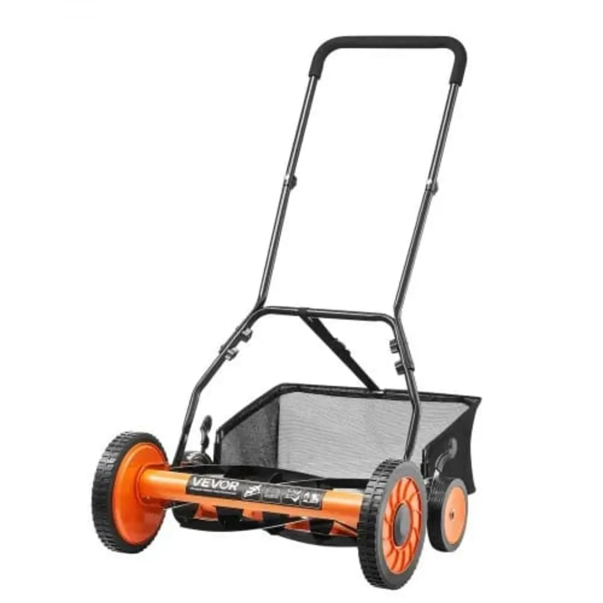Push Reel Lawn Mower 45 cm, 5 Blades Manual Push M - Image 1