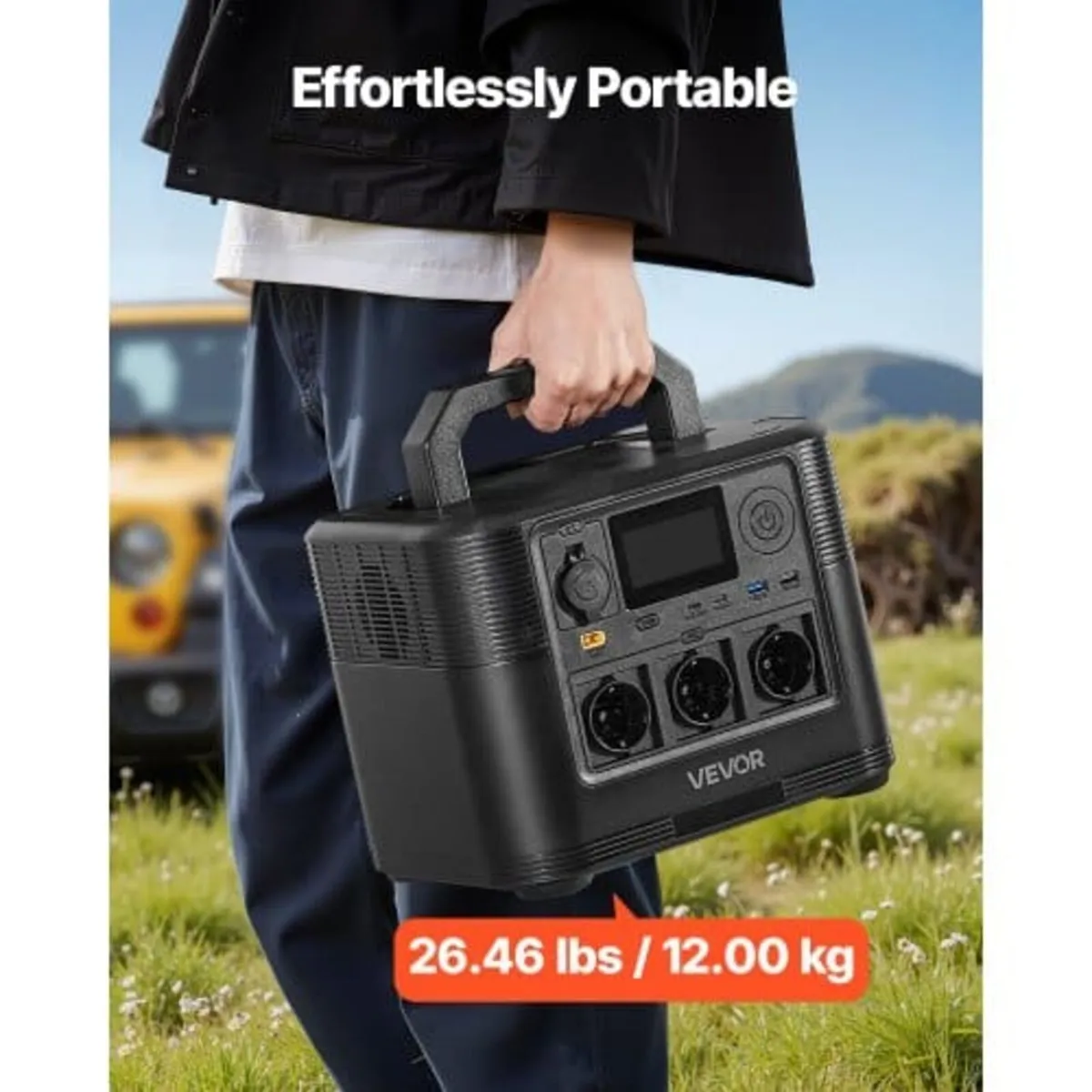 Portable Power Station, 1800W Solar Generator Powe - Image 4