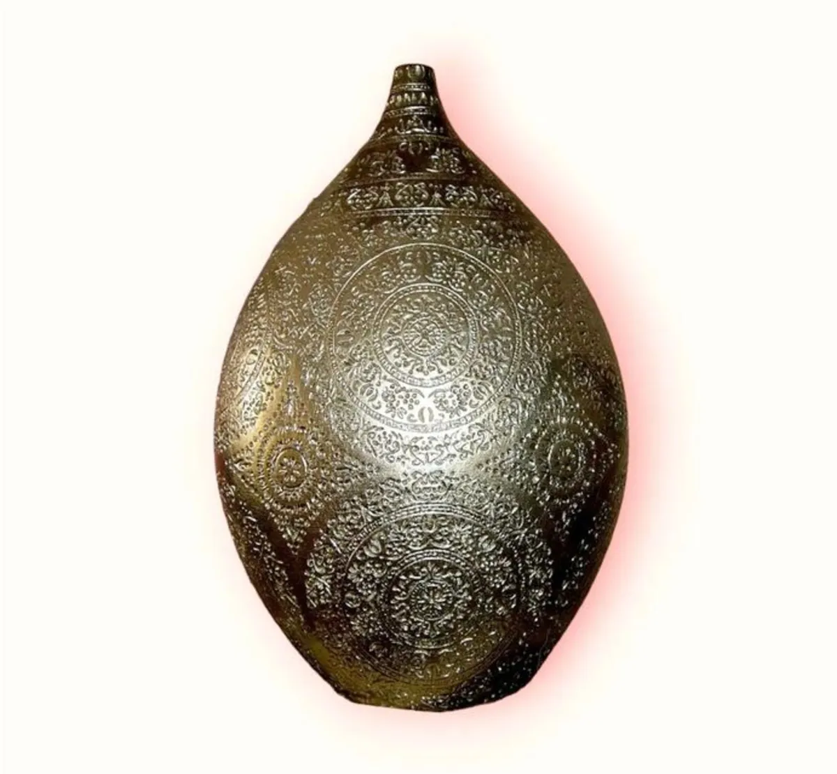 Vintage Harrods Etched Teardrop Vase - Image 2