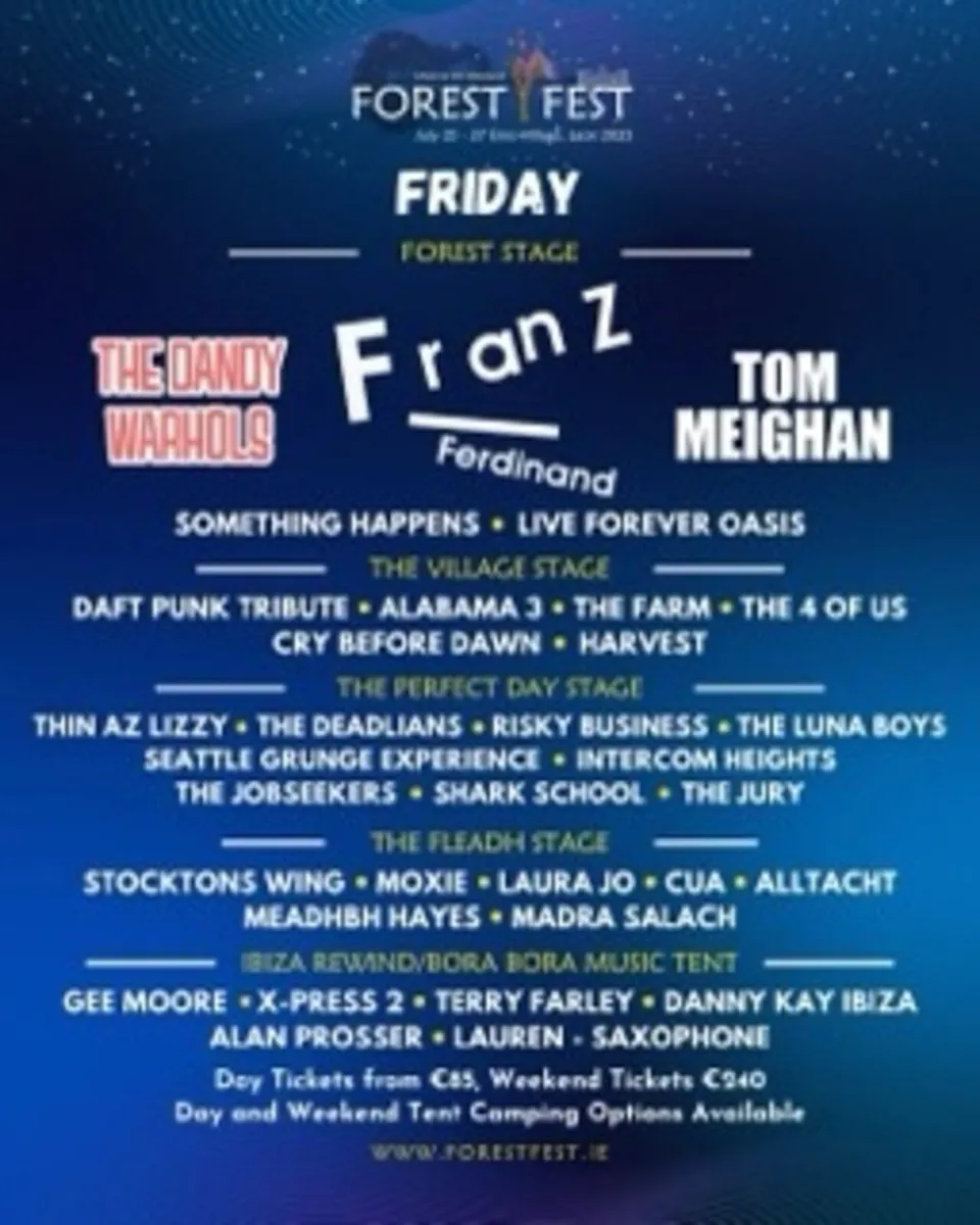 Forest Fest tickets x2