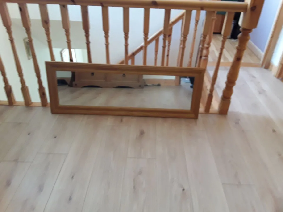 Brand new long mirror pine frame - Image 2