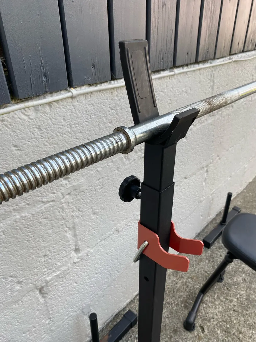 Weights Bench Racks and Bar - Image 4