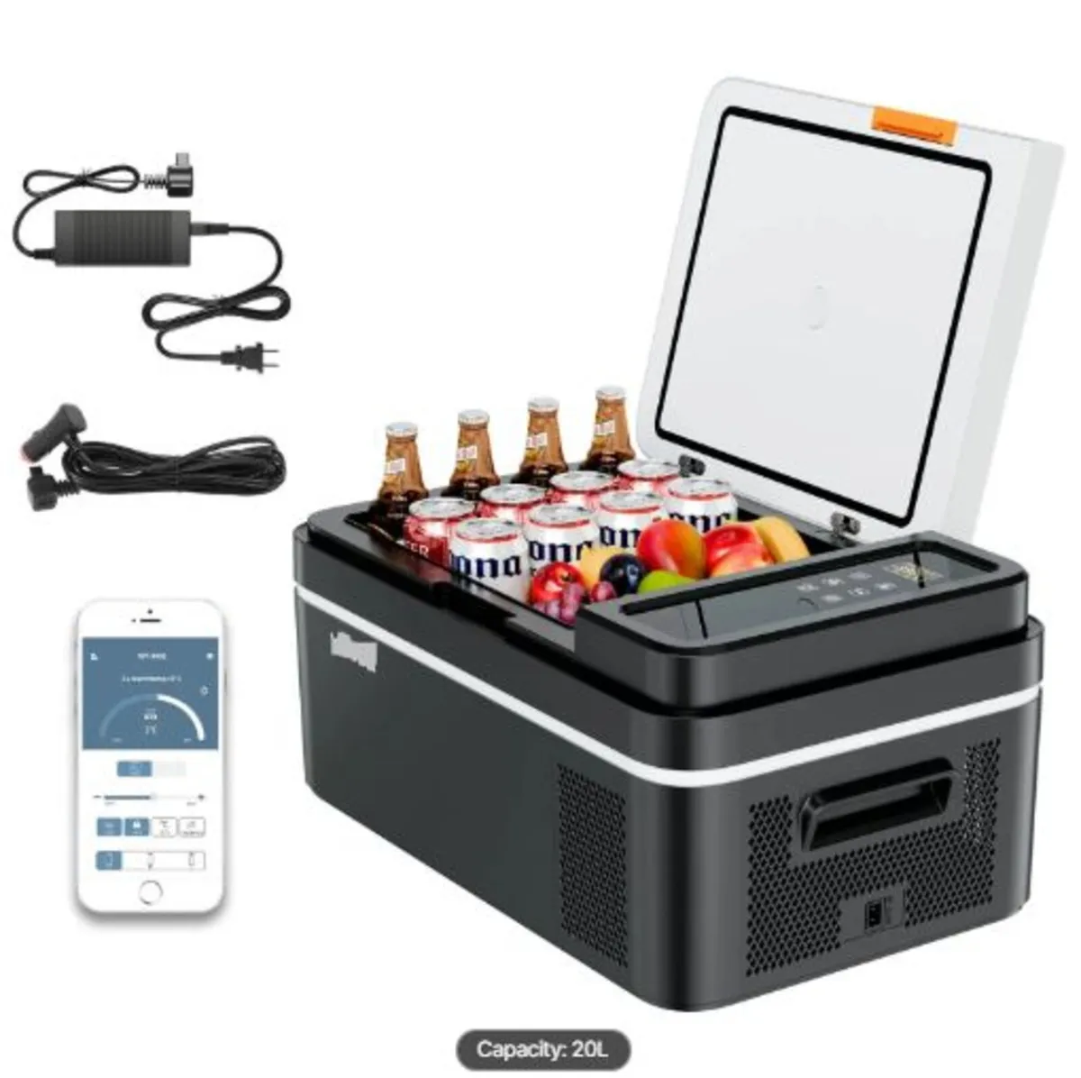 Car Refrigerator, DC 12/24V AC100-240V Compressor - Image 1