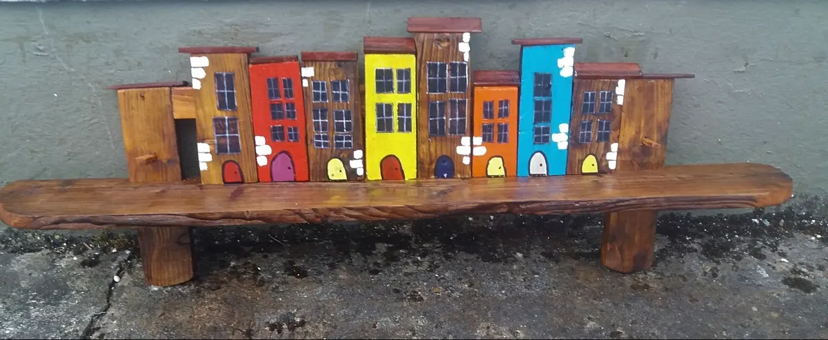 Rustic Village Floating Shelf - Image 2