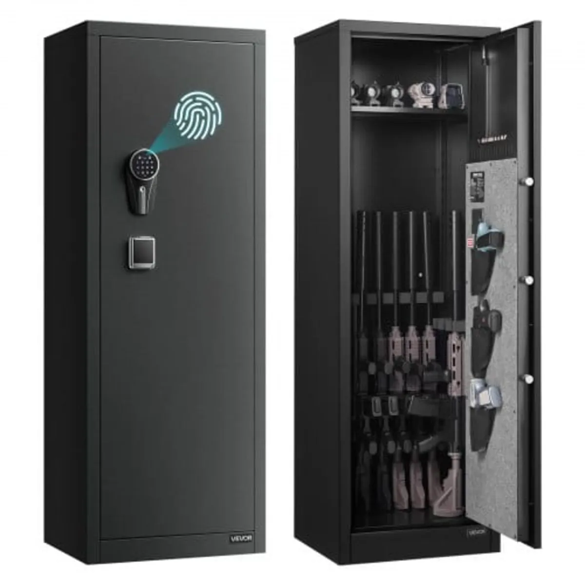 8-10 Gun Safe, Long Gun Cabinet for Rifles and Pi - Image 1
