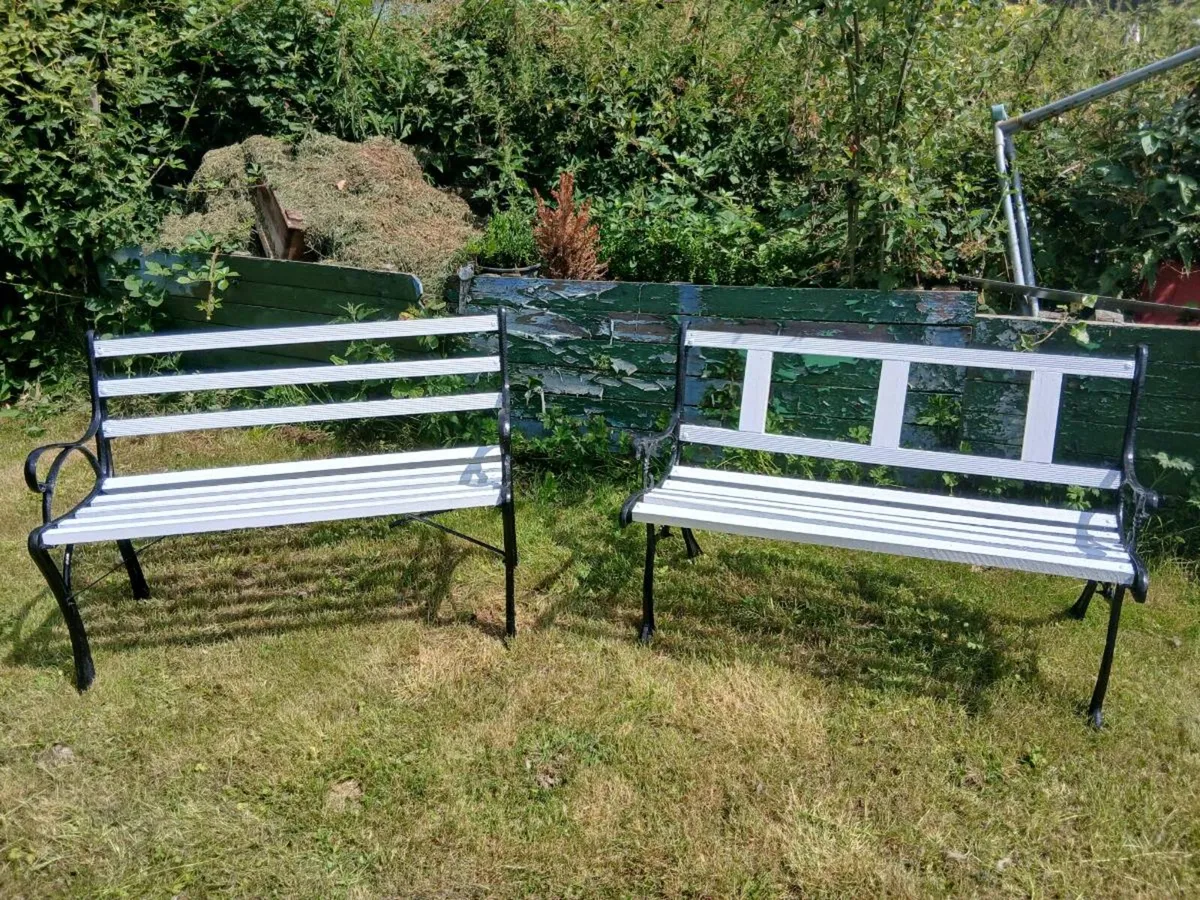 2 Garden Benches - Image 1