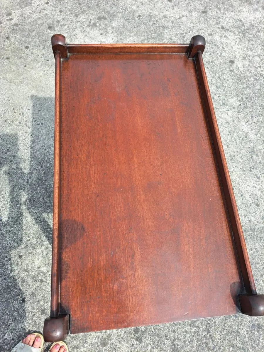Mid century two tier drinks trolley - Image 2