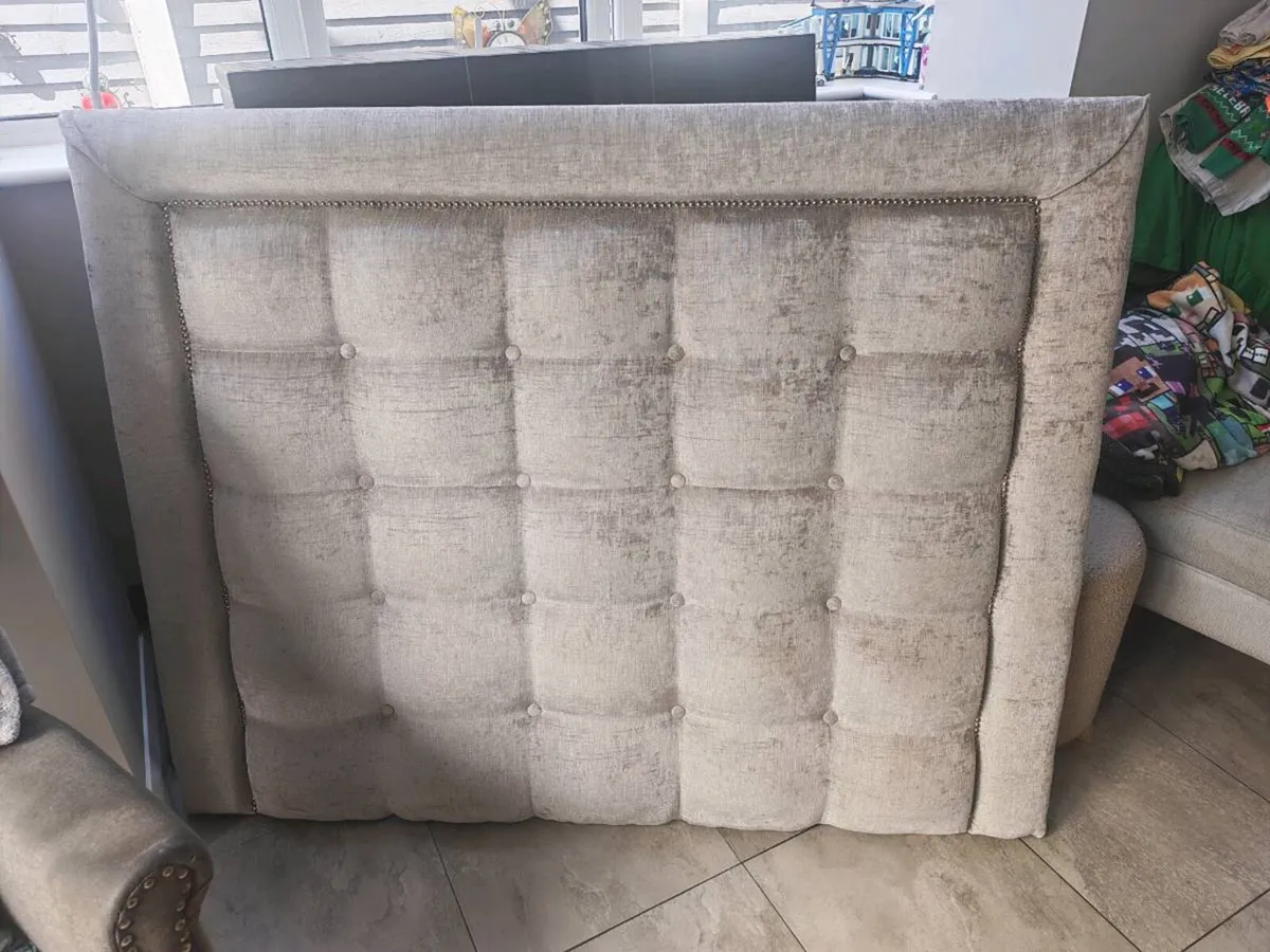 Head Board, Silver 5ft - Image 1