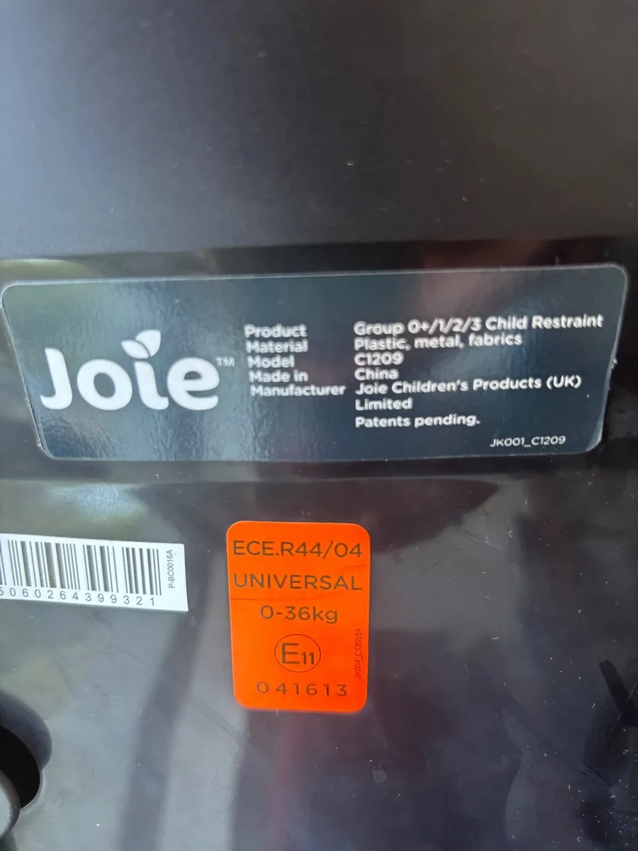 Joie Car seat x2 - Image 2