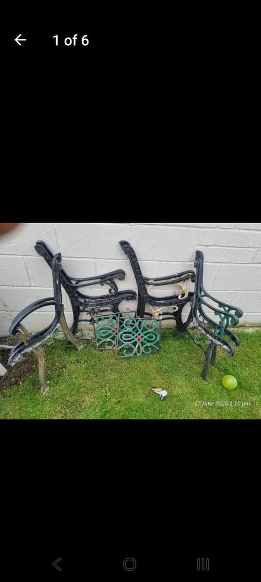 Cast Iron Bench Ends - Image 4