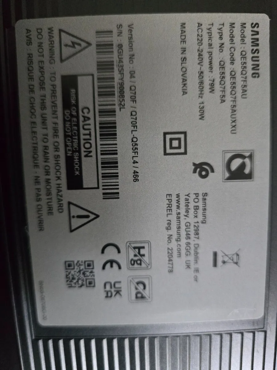 Samsung 55" tv - Image 2