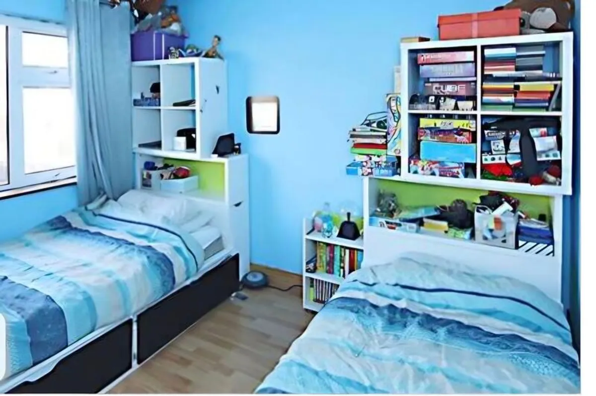 IKEA FLAXA Single Bed with Storage Drawers & Hidden Storage Headboard - Image 4
