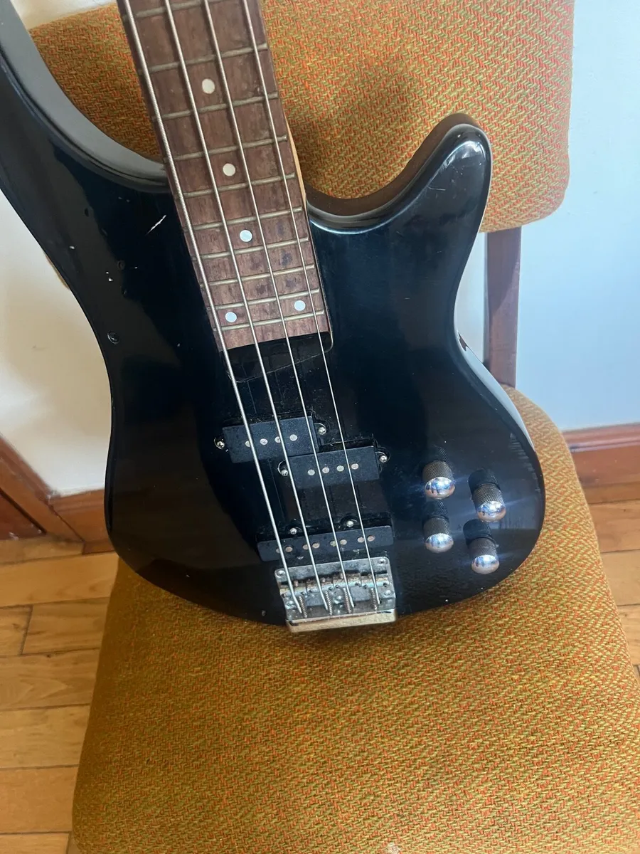 4-String Electric Bass Guitar – Black - Image 2
