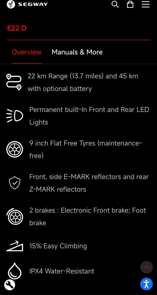 Segway Ninebot Kick Scooter E22D - Image 4