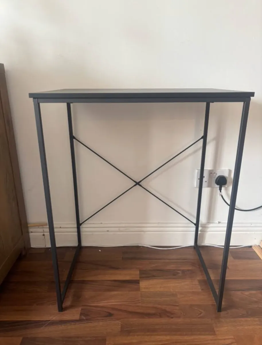Minimalist Black Desk / Console Table - Image 1