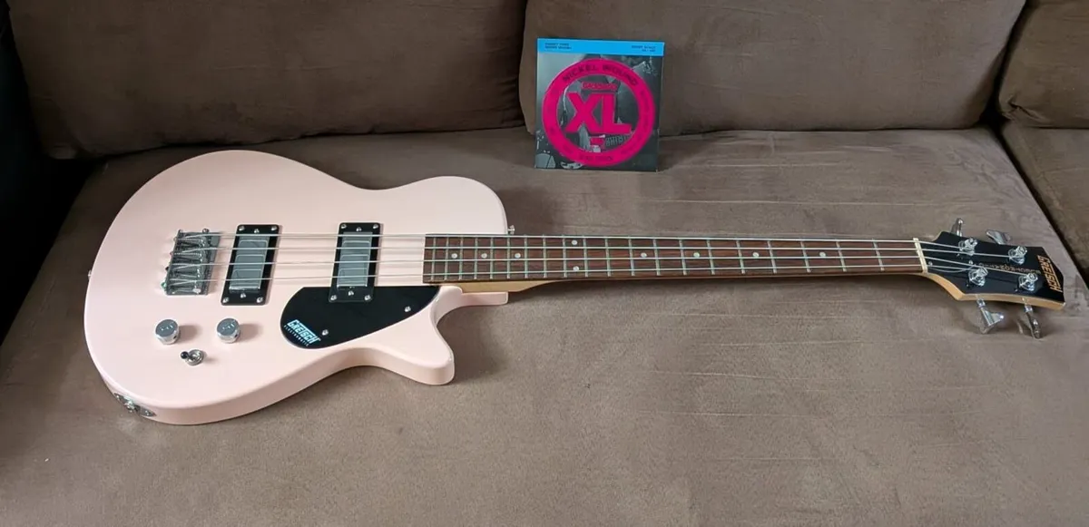 Gretsch Bass Guitar &  Fender Amp - Image 1