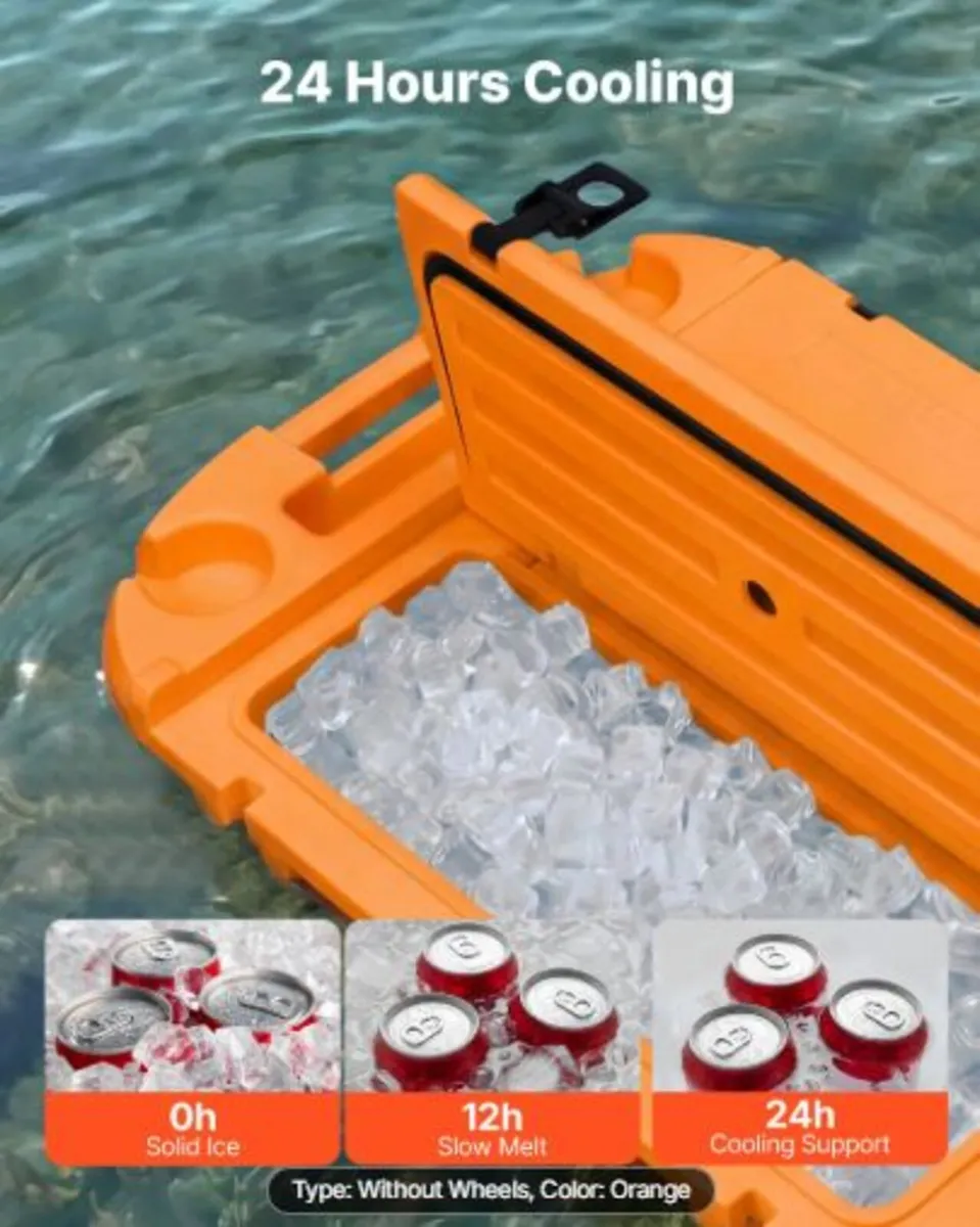 Floating Cooler,37.9 L Floating Ice Chest with Dry - Image 3