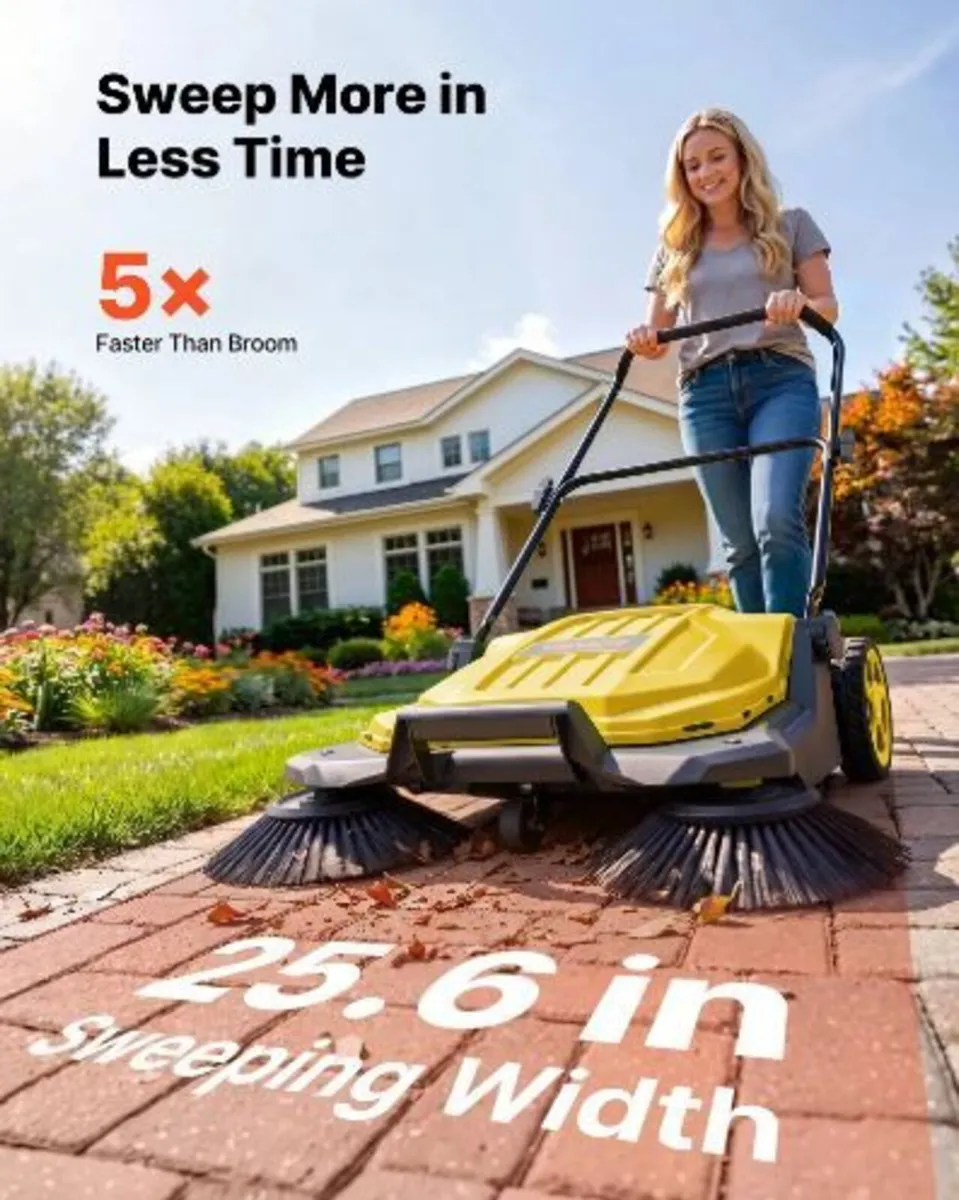 Walk-Behind Hand Push Floor Sweeper - Image 2