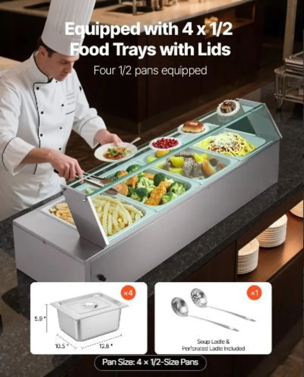 Commercial Food Warmer, 1500W - Image 4