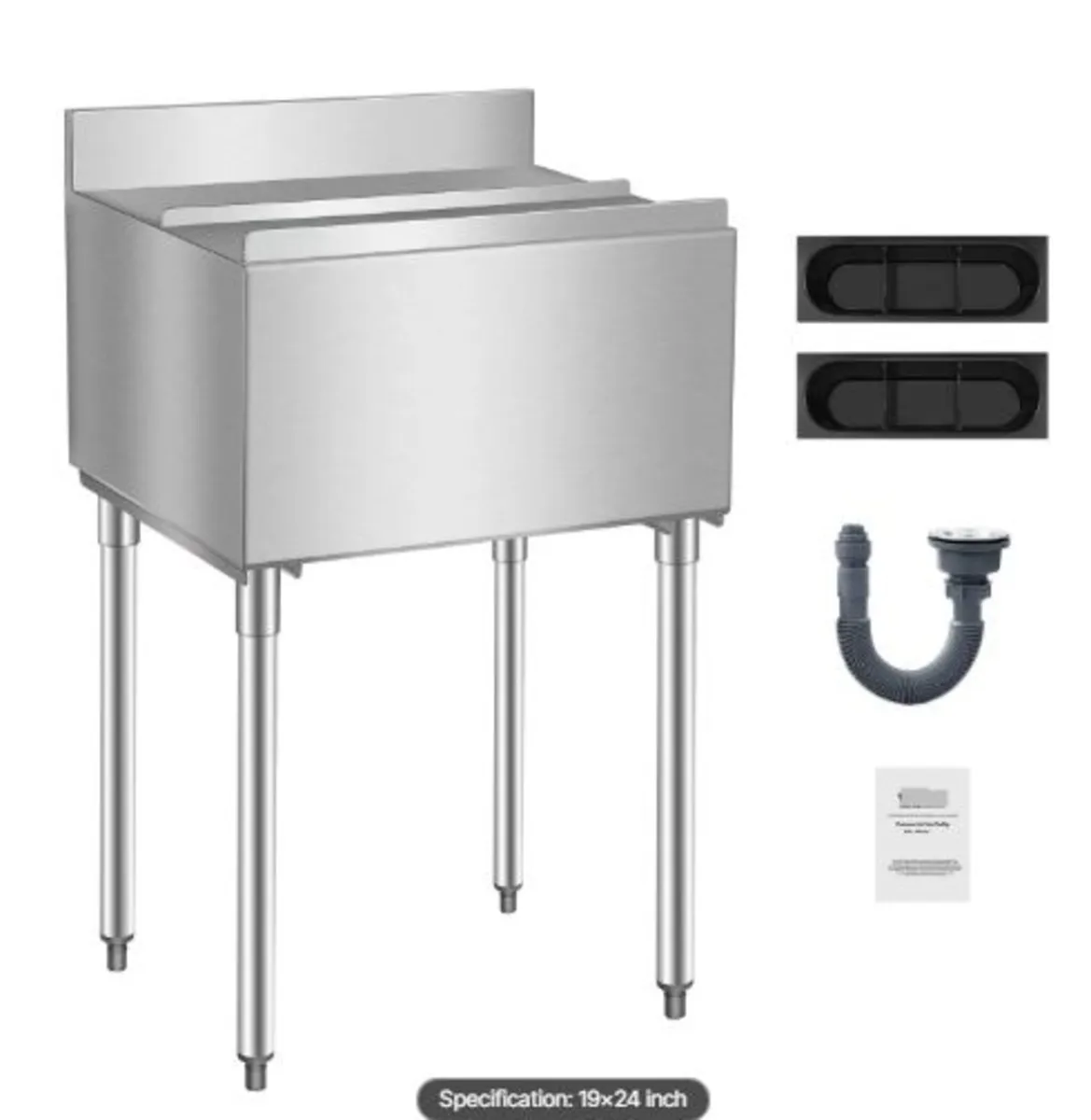 Commercial Ice Bin,61 L Underbar Ice Bin,24 x19x37 - Image 4