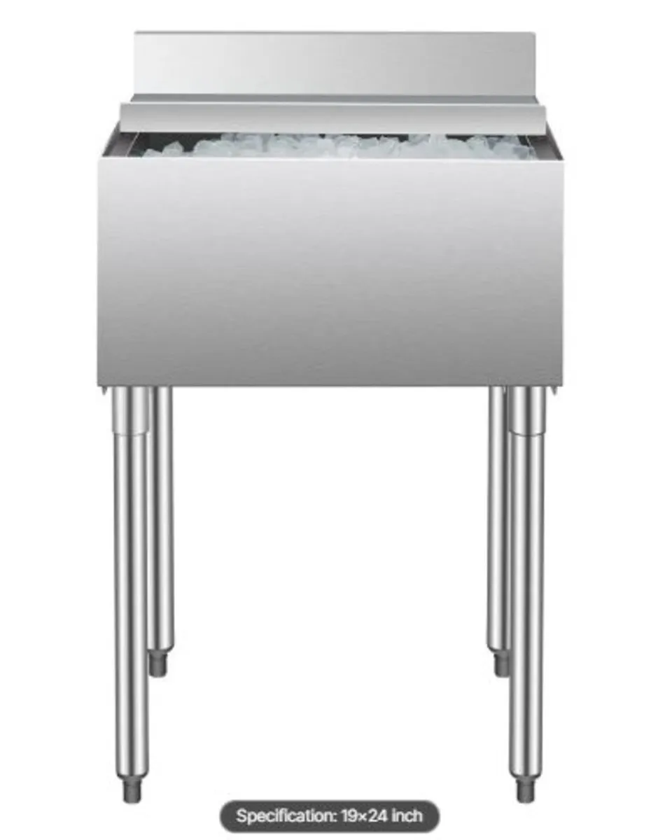 Commercial Ice Bin,61 L Underbar Ice Bin,24 x19x37 - Image 2